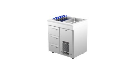 Cold counter with basin PAB 803